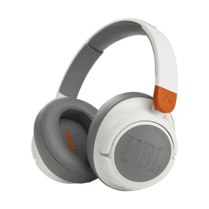 JBL JR460NC Wireless On-Ear Headphones for Kids with Noise Cancellation White/ Brown