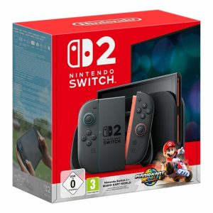 Nintendo Switch 2 + Mario Kart World portable game console 20.1 cm (7.9") 256 GB Touchscreen Wi-Fi Black