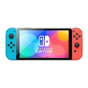 Nintendo Switch OLED portable game console 17.8 cm (7") 64 GB Touchscreen Wi-Fi Black, Blue, Red
